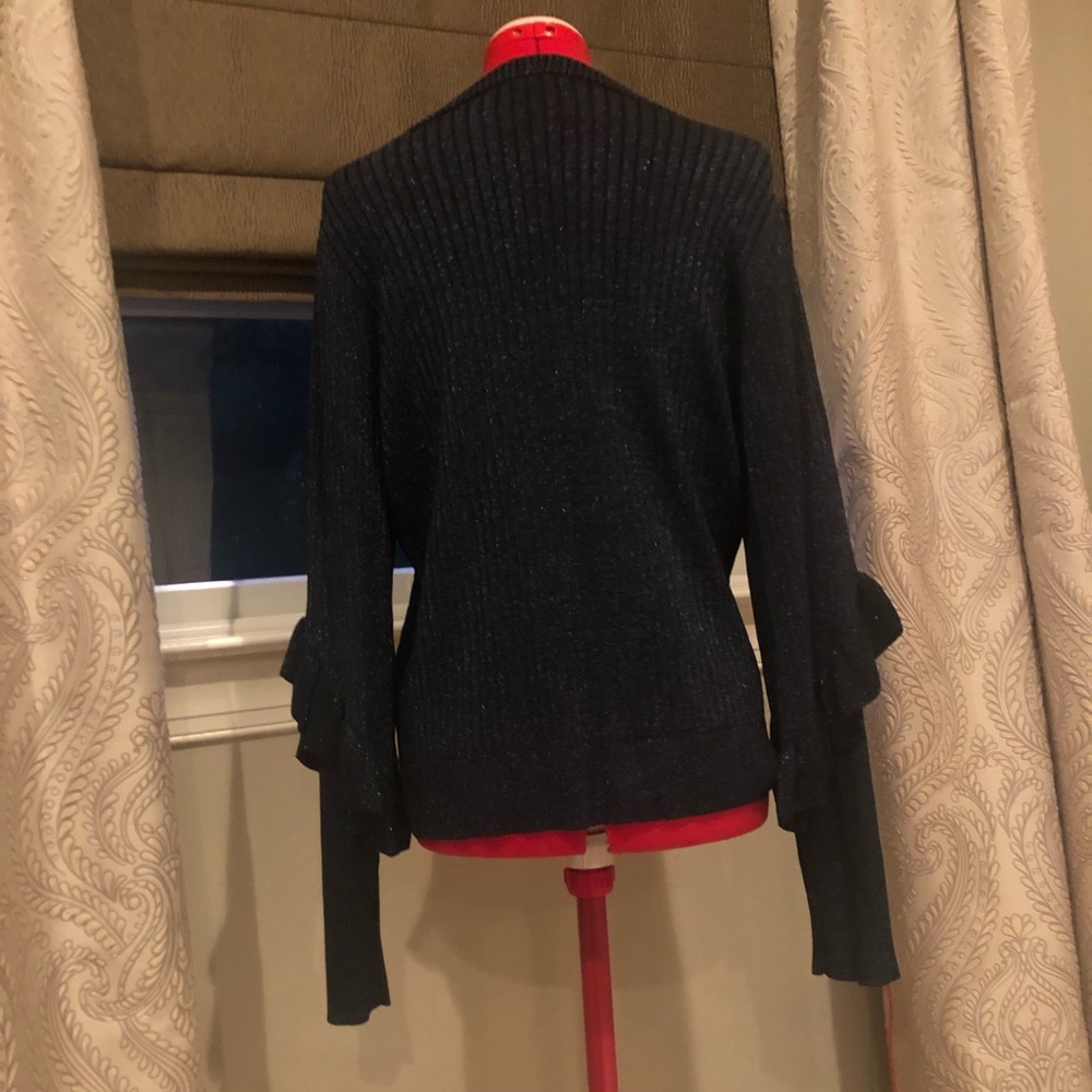 Elie Tahari Hope Sweater in metallic stargazer - Picture 7 of 9